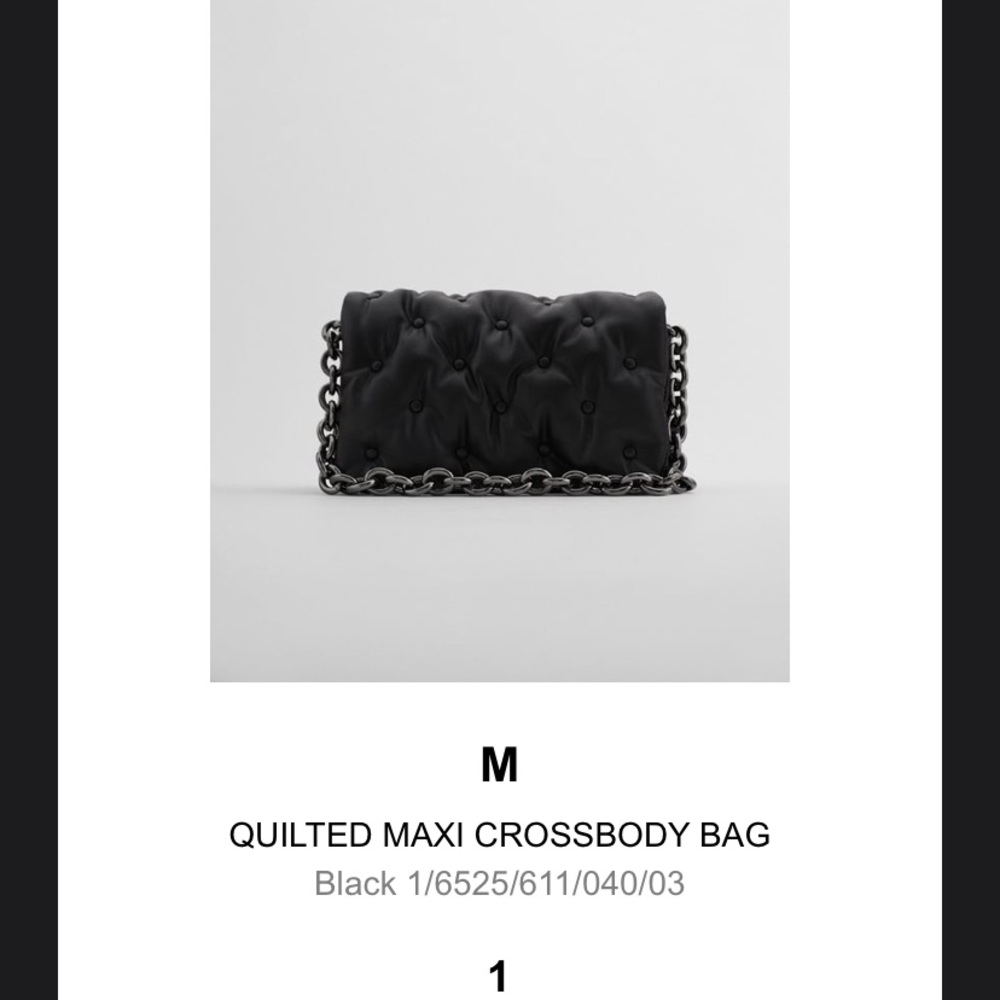 Zara Quilted shoulder bag